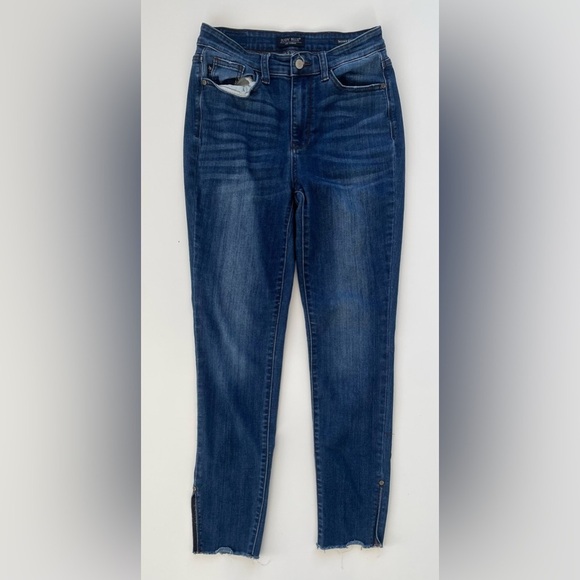 Judy Blue Jean Women's Baby City Slit Hem High Rise Skinny Jeans Size 5 or 27 - Picture 2 of 11